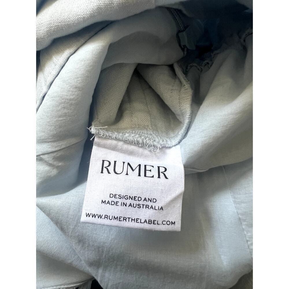 NWT Rumer Bronte Mini Dress Sky Blue Linen Size Small Womens - Picture 5 of 10